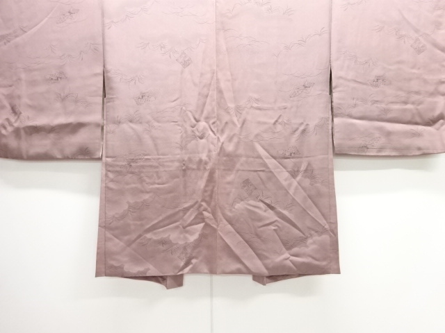 雲に草葉・読本模様羽織